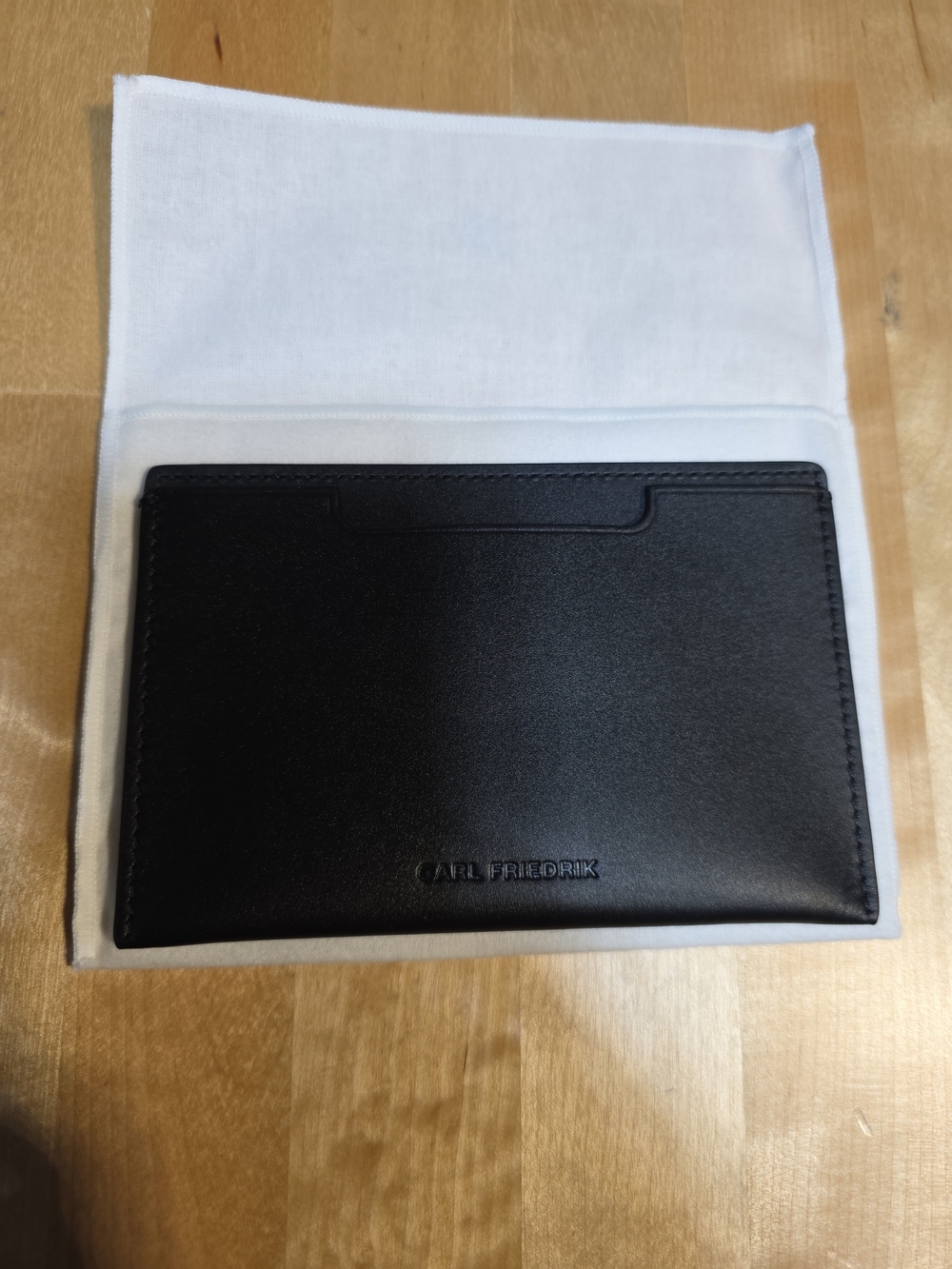 Black Leather Passport Holder